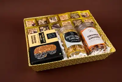 Orange Chunk Cookies, Jowar Flakes Mix & Biscotti